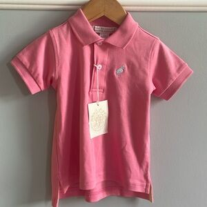 The Beaufort Bonnet Company TBBC boys pink polo size 12-18 months NWT